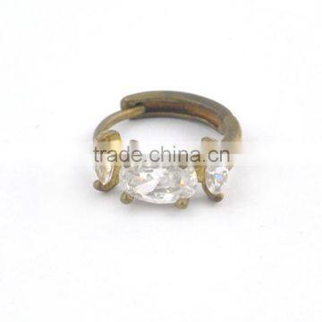 Earring, Fashion Jewelry Zircon Crystal Pave Setting Brass Earring, Earring Jewelry Wholesale T716