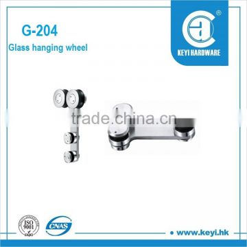 2015 G-204 Stainless steel glass wheel for sliding door /glass fitting