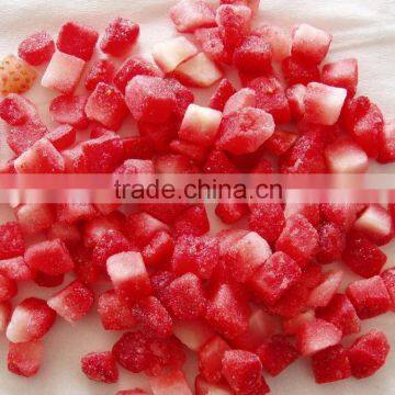 IQF strawberry dices