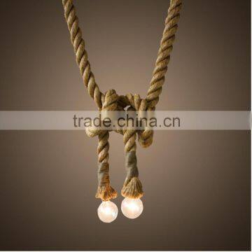 Modern Design E27 Rope Pendant Light Handmade for Furniture Living Room