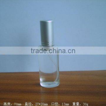 15ml clear glass perfume bottle with silver sprayer cap