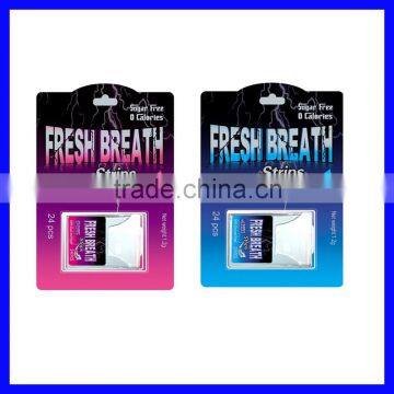 mint flavour breath strips with low price JSL003