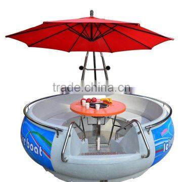 Electric motor inflatable boat bbq donut design