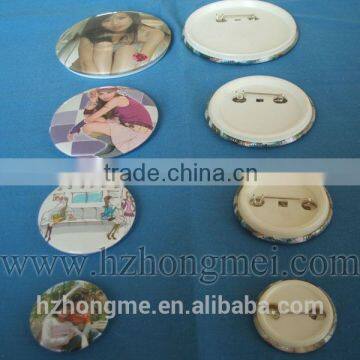 Alibaba China Pin Button Badge Components/Material Button Badge 58mm for 2015