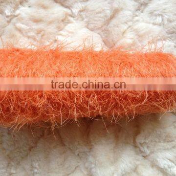 100%nylon fancy feather yarn solid dyed for scarf/sweater/knitting