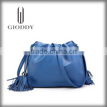 High Quality Designer Excellent Quality Brown Tassel Leather Shoulder Bags photo-3