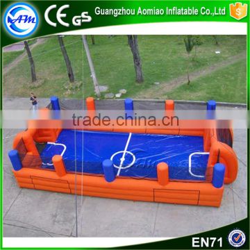 Promotional big size inflatable football pitch indoor football field for sale