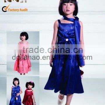 Hot sale! pretty girl evening dress/party dress for kids 2012