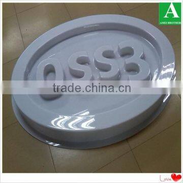 Custom Shape PMMA Vacuum Froming Round Plastic Light Box photo-3