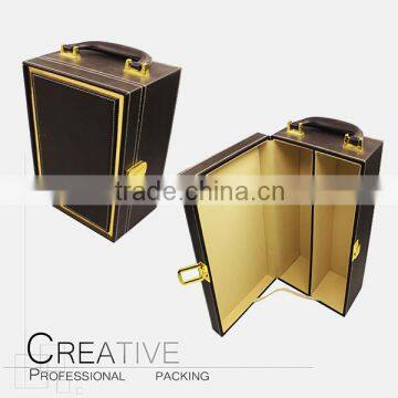 2016 New Luxury &quality PU leather wine box