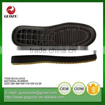 rubber sole type double color rubber sole for casual shoes