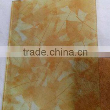 high quality laminated glass/decorative glass/silk laminated glass