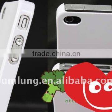 Clear sublimation Cover Case for iPhone 4s 4gs . Untransparent White color