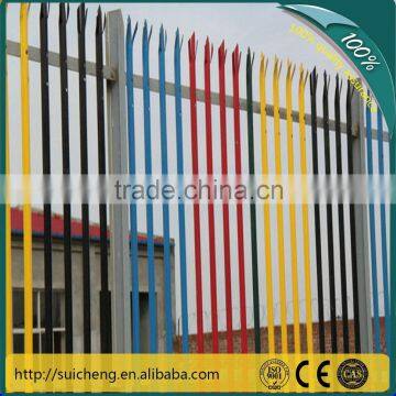 security euro palisade fence/steel palisade fence/Cheap security palisade fence(Guangzhou Factory)