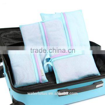 Colorful fashion mesh storage bag, colthing buggy bag