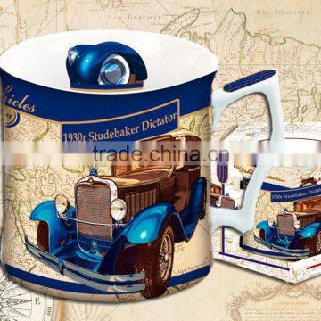 CARMANI gift set - mug OLD VEHICLES design