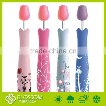 Custom bottle umbrella,beautiful flower umbrella,all kinds of flower umbrella