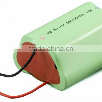 NiMH Battery Pack: VB power 12V D Size 8000mAh E-bike, Communication, Power Stations, Boom Boxes, Lighting