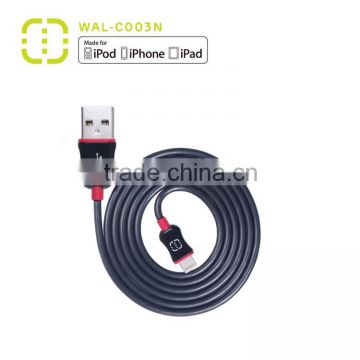 walnut MFI cable for iphone6s/iphone6s plus with EMC/ROHS report