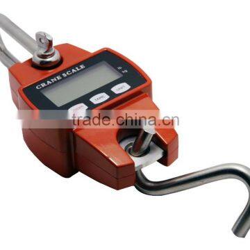 Chinese Manufacturer High Quality Mini Portable Crane Scale 300kg 0.1kg LCD Digital Electronic Hook Hanging Scale