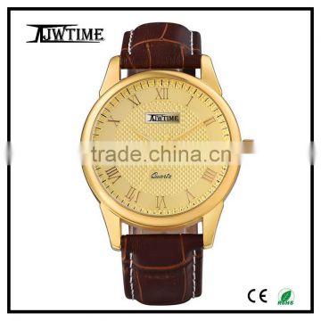 2016 fashion brand quartz watch alibaba china,relojes genuine leather watch/japan movt quartz watch stainless steel back