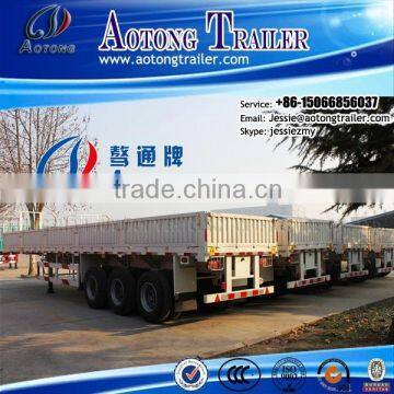 Aotong brand 3 Axle Side Wall Cargo Semi Trailer, Side wall Semi Trailer, Drop side Semi Trailer