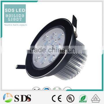 LED Ceiling light high power ceiling led light aluminum black 12w mounted led ceiling light