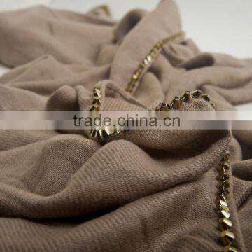 New Model Pashmina Gold Metallic Cape Shawl photo-3
