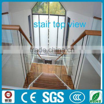 Precast Indoor Iron Glass Wood Straight Stairscase Made in China--YUDI photo-5
