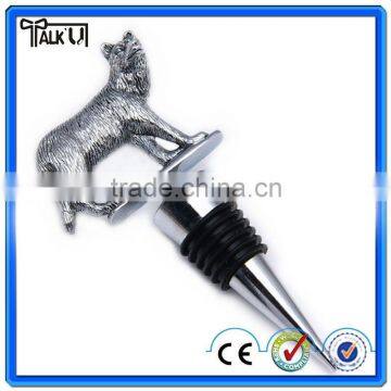 Fancy engravable various metal Animal Shape wine bottle stopper