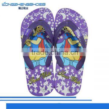Snow White series PVC strap eva soft slippers in China