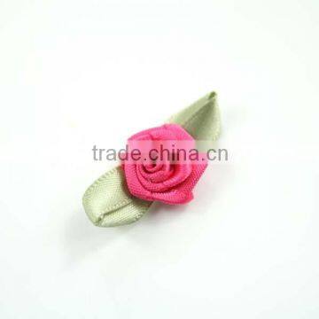 wholesale red handmade satin ribbon rose