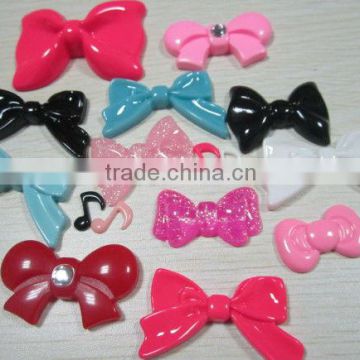 high quality flatback kawaii mixed style resin hair bow cabochons