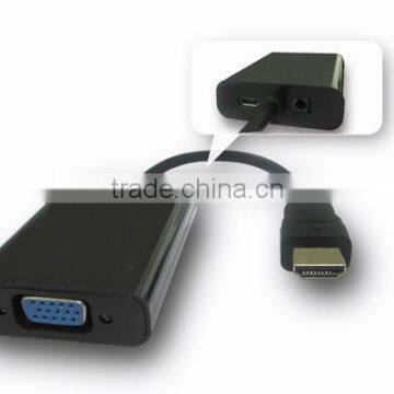 HDMI to VGA Adapter with audio output+Power charging.