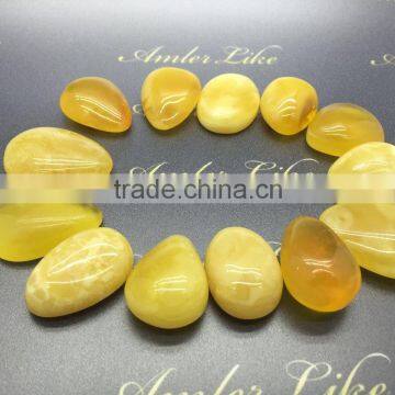 Amber caboshon weight 10-15 grams, Natural Baltic Amber pendant