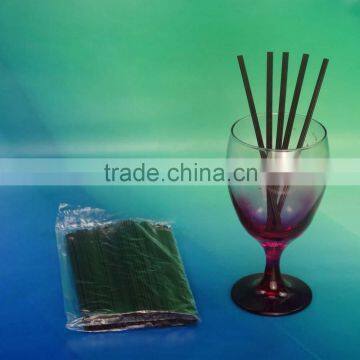 Factory price plastic straws with stopper brown coffee stirrer straws