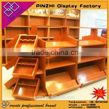 AL-SM070 Hot Sale Wooden Vegetables and Fruit Display Shelf Wooden Stand Quality Choice