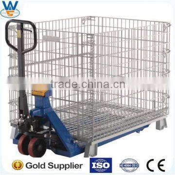 Victory Foldable storage cage/Wire Mesh Container,Suitable for warehouse, pallet rack, library