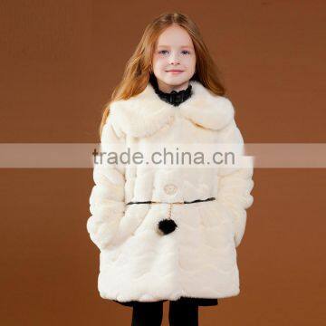 Baby Girls Kids Faux Fur Fleece Coat Kids Winter Warm Jacket OEM Type Custom Clothes Manufacturer Factory Guangzhou