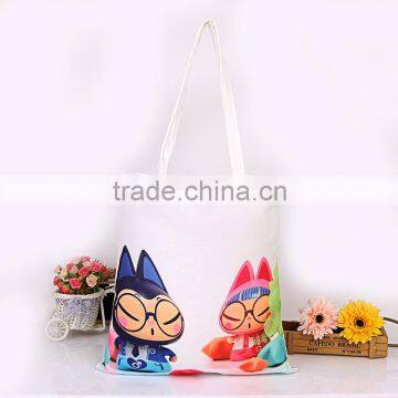 High quality canvas shopping bag for heat transfer printing