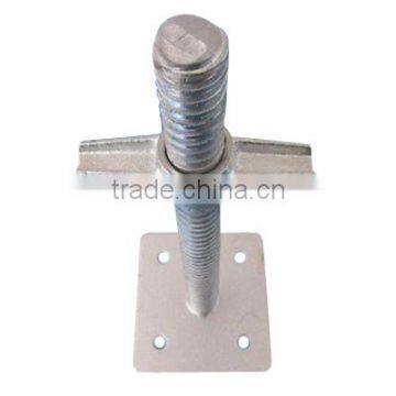 Adjustable scaffolding solid screw jack base