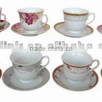 Top grade novelty ceramic large coffee cup and saucer