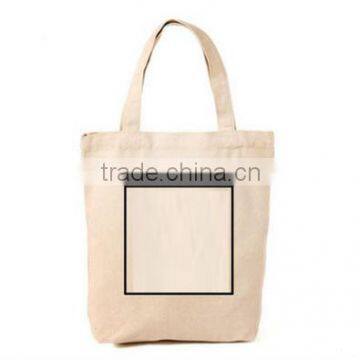 Plain colour cotton shopping bag with custom logo