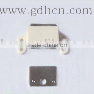 white plastic cabinet door Magnetic touch catch