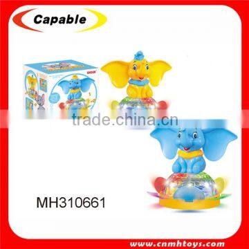 happy kid toy plastic elephant toy with music and light