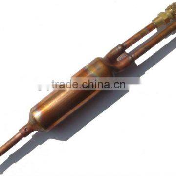 refrigeration welding copper filter drier with valve