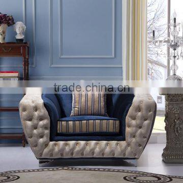 Italian Style Velvet Sofa/Classic Fabric Chesterfield Sofa 321 AL044