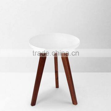 LB-DD6008 Melamine top solid wood legs white desk for living room furniture                        
                                                Quality Choice