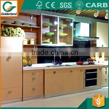 melamine wood kitchen cabinet with various PVC cabinet door