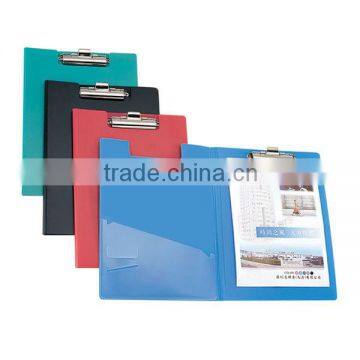 Factory clear plastic folder sheet protectors/file holder/pp folder with notepad